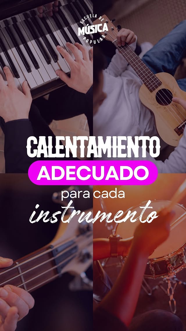Calentamiento adecuado para cada instrumento
