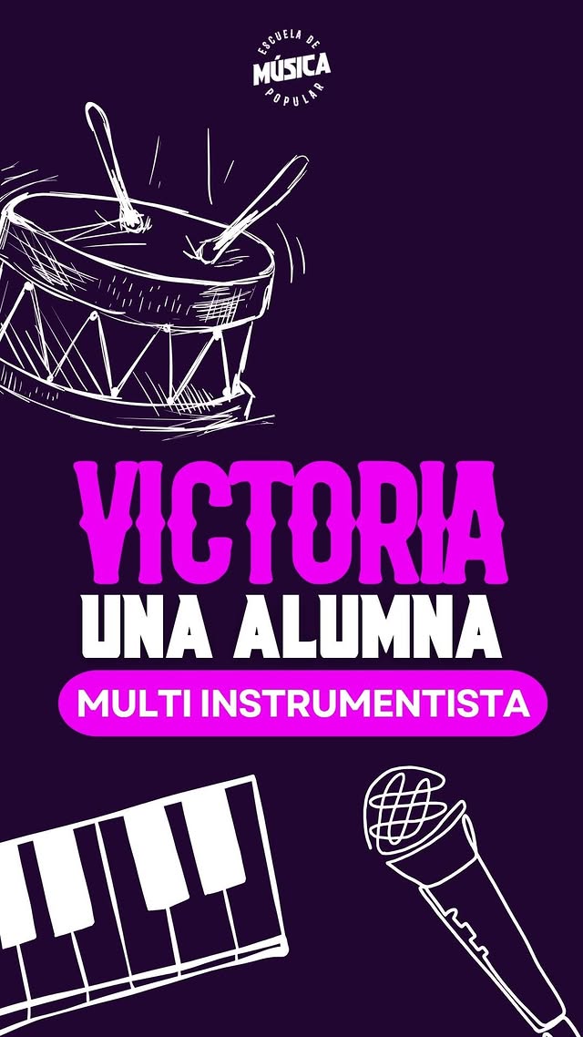 Victoria, una alumna multiinstrumentista